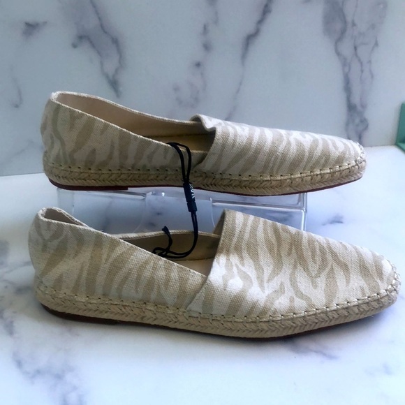 Zara Low Heel Cream Zebra Animal Print Espadrilles Size EUR 41 US 10 NWT - Picture 9 of 11